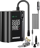 サイバーストーク日本ブランド 車 空気入れ 電動エアポンプ 高速充填 ハイパワー 充電式 コードレス ポータブル 150PSI 大容量バッテリー 自動停止 LEDライト搭載 車 バイク 自転車 EV車対応 ロングホース 電動空気入れCK-AP1