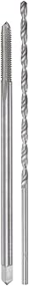 uxcell Tap & Bit Sets, M4 x 0.7 H2 Straight Flute Machine Thread Milling Tap 150mm Extra Long, 4mm High Speed Steel (HSS) Twist Drill Bit
