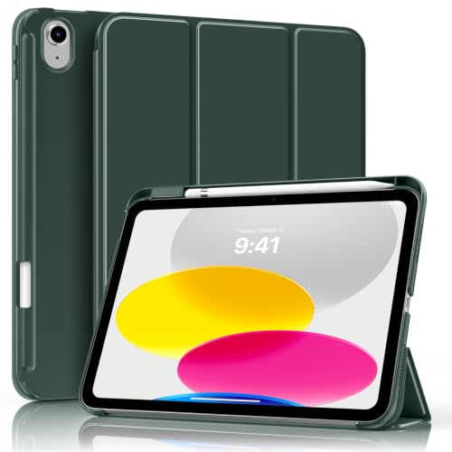MoKo Schlankes Hülle für iPad A16 11 Zoll, iPad 11./10. Gen, Nachtgrün – Ansicht 1