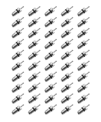 50Pcs Standard JRA A/C Schrader Valve Core Compatible With MT0059 59347 15-75234 And More Vehicles Accessories,Replace BAS03005 MT0059 59347 5-75234 and 134A R12 Systems