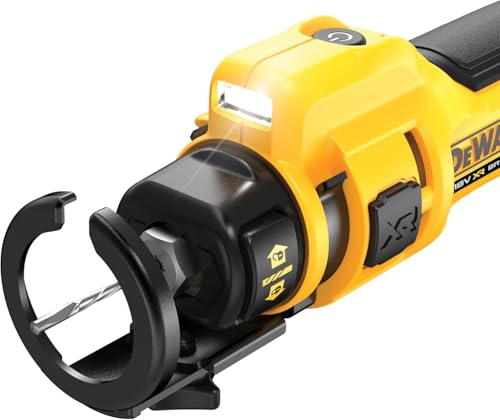 DEWALT DCE555N-XJ XR 18V Sierra de Corte, sin Escobillas para Panel Yeso, 26.000 RPM, Luz LED, Incluye Pinzas 3.2 mm y 6.4 mm - Imagen 5