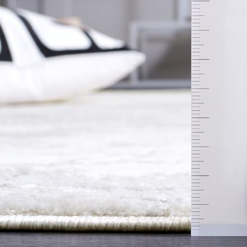 Tapete corredor SAFAVIEH Hanna Collection 2' x 8' gris y marfil miniatura 2