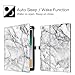 Fintie Case for iPad 9.7 2018 2017 / iPad Air 2 / iPad Air 1 - [Corner Protection] Multi-Angle Viewing Folio Cover w/Pocket, Auto Wake/Sleep for iPad 6th / 5th Generation, Marble White