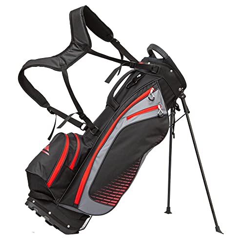 Longridge Sac À Dos Super Lite-Noir/Rouge Golf Bag...