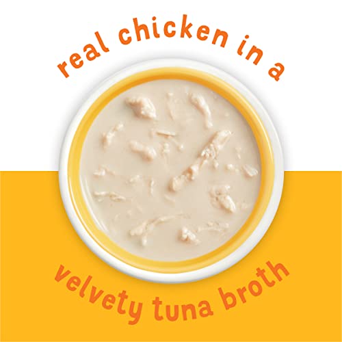 Friskies Purina Natural, Grain Free Wet Cat Food Complement, Lil' Soups Flaked Chicken - (8) 1.2 oz. Tubs - Image 4