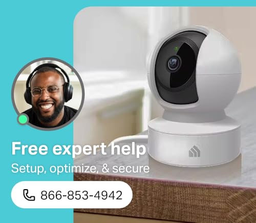 undefined Kasa 2K QHD Security Camera Pan/Tilt, Starlight Sensor for Color Night Vision, Motion Detection for Baby & Pet Monitor, SD/Cloud Storage, Works with Alexa & Google, Free Expert Support (KC410S) の商品画像 8