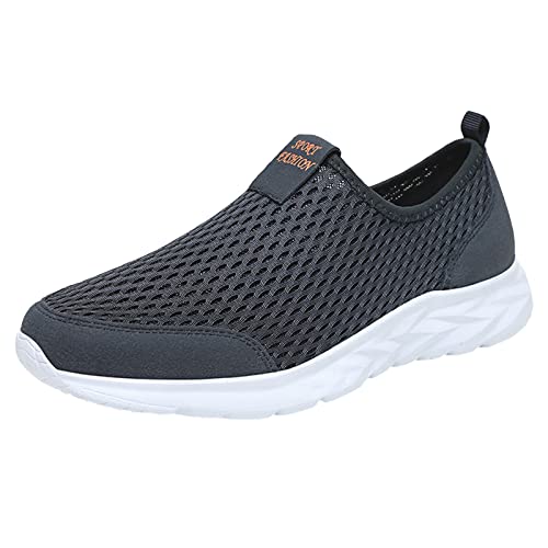 Zapatillas ortopédicas para mujer, zapatillas de correr, transpirable, malla para gimnasio, al aire libre, sendero, senderismo, senderismo, casual, fitness, tenis o gimnasio al aire libre, C azul, 41
