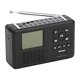 τSOS-Funktion: Unser 2000mAh Wetterradio mit SOS-Alarm und 4Ω 3W leistungsstarkem Lautsprecher kann sehr laut klingen, um Ihre Chancen auf Rettung im Gefahrenfall zu erhöhen.