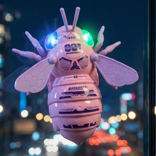 Voiture anti-gravité télécommandée pour grimper aux murs avec yeux LED design abeille