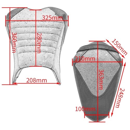 Asiento funda para asiento conductor de moto Z400 premium 7