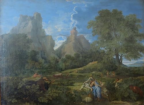 Poster sur toile Paysage avec Polyphème Nicolas Poussin 58x90 cm