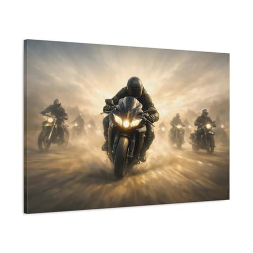 Toile moto de grand format 90x60 pour habiller un mur vide