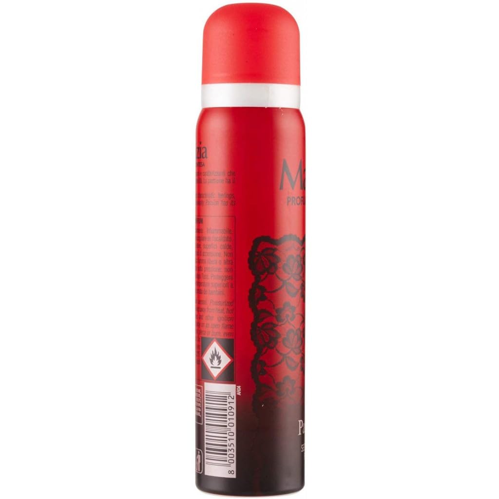 12 deodorante MALIZIA Donna Passion Seduction Profumo, deodorante spray da donna, 100 ml + portachiavi gratuito Beni Culinari