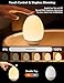 NICKLUC Egg Night Light for Nursery: Baby Night Lights Tap Lamp Stepless Dimming with Warm White and 7 RGB Colors Rechargeable Portable for Infant and Kids Bedroom Breastfeeding Sleep Aid