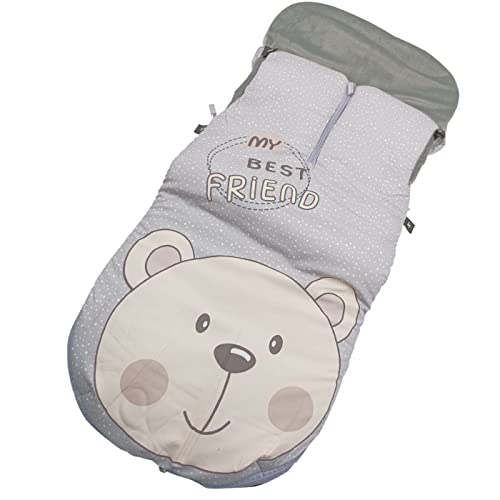 Saco de Silla Paseo o Carro para Bebés Polar Universal Impermeable Polar para Invierno…