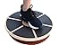 GABO Board - Fully Adjustable Wooden Wobble Balance Trainer - Perfect for Standing Desk, Rehab, Yoga and Much More - Free eBook - Improve Your Balance, Improve Your Life (Adjustable Round)
