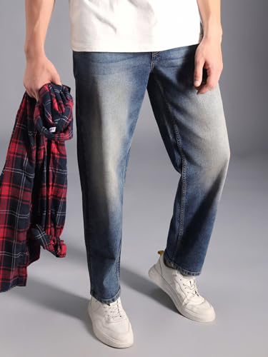 Image of HIGH Star Men's Regular Fit Mid Rise Jeans
