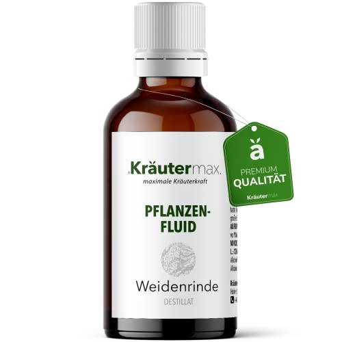 Weidenrinde Tropfen | Weidenrinde Pflanzenfluid als perfekter Ersatz zu Weidenrinde Kapseln und Weidenrinde Tee | Weidenrinde Vegan 1 x 50ml