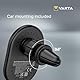 VARTA Ladegerät & Handyhalterung Auto, Mag Pro Wireless Car Charger 15 W, Magnet Smartphone-Halterung mit Ladefunktion, MagSafe-kompatibel, Qi-kompatibel, Autohalterung inkl. USB-Typ-C-Kabel, schwarz