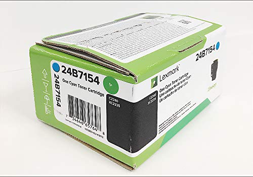 Image of Lexmark 24B7154 C2240 XC2235 Toner Cartridge (Cyan) in Retail Packaging