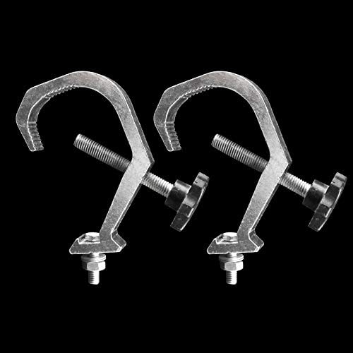 (Pack of 2) Clamp Hook Safety Rope Hanging Device,Hang on Truss,Use For Moving Head Beam,Led Par Light Stage Lighting Accessories (40-60mm 30kg)