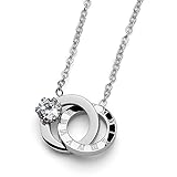 MIT VIEL LIEBE ZUM DETAIL – Die Halskette aus unserer Modeschmuck-Kollektion ist aus hochwertigen Edelstahl. Maße: Breite 1,4 cm, Länge 42 cm und Höhe 1 cm. Klassisch, Zeitlos, Elegant: Unsere Designer haben hier ein einzigartiges Schmuckstuck entwickelt, welches nahezu perfekt zu jedem Outfit kombinierbar ist.