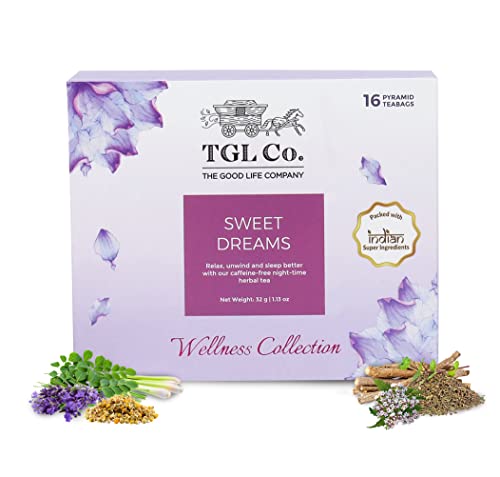 TGL Co.Sweet Dreams Herbal Tea Infusion (16 Tea Bags)|Rich in Anti Oxidant | Refreshing | No Artificial flavor | Improve Digestion