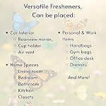 3 Voiture en pièces Air Freshener Fragrance Parfum Aquarelle Lilas Fraise Fraise Eau Fraise Pendentif Frais Fraise Parfumé Pendentive Voiture Intérieur Accessoires