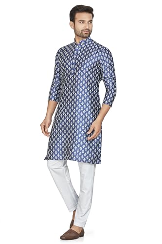 Image of BE ACTIVE Cotton Jacquard Blend Kurta for Men | Traditional and Elegant Design| Indian Kurta| | Full Sleeve Kurta| Classic Ethnic Elegance Green