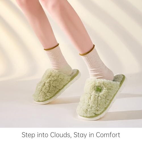 Fluffy Warm Fuzzy Cute Slippers Comfy Autumn Winter Indoor Outdoor Slippers2