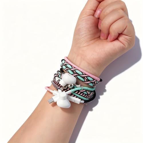 URIZONS (�����]���Y) �L���C���z�� USB-C �}�C�N�t�� �u���X���b�g�f�U�C�� ���܂Ȃ��l�b�N���X & �ґg�J���t���R�[�h�w�b�h�z�� ���C���b�N | iPhone 14/15/16/17�APS5 ���y�Q�[���p (�s���N)