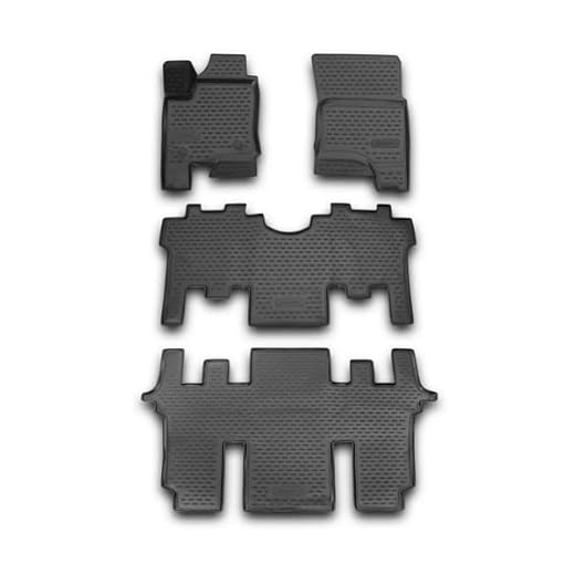 Car Lux AR01649 - Alfombras Alfombrillas de Goma Tipo cubeta 3D para Rodius Desde 2013-