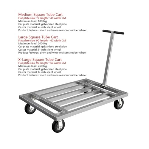 Carrello a mano pieghevole – Carrello a pianale portatile resistente per la casa e l'edilizia – Carrello versatile, salvaspazio, compatto per traslochi e sollevamento pesante