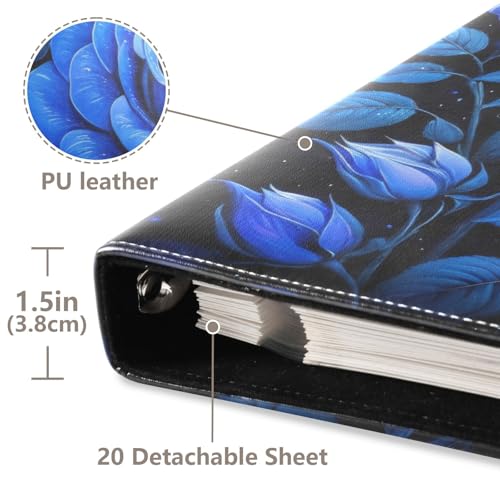 Álbum de fotos adhesivo para scrapbook DIY FLildon en piel PU azul real con 40 páginas, tamaño 11.8 x 11.2 pulgadas miniatura 4