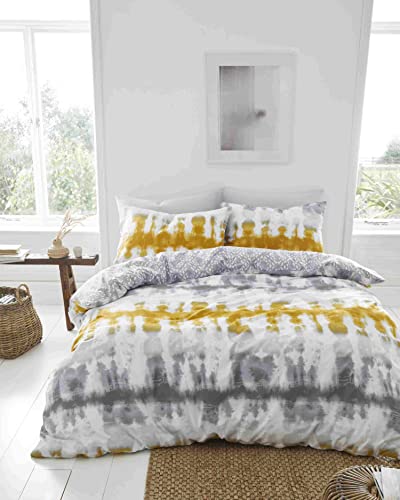Pineapple Elephant Hermosa Parure de lit 2 Personnes Gris/Ocre Cover