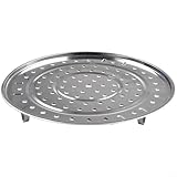 Vibsky Küchen-Dampfgarer-Gestell, 3er-Set, Edelstahl, Dampfgarplatte, für die meisten Töpfe, Pfannen, 18–30 cm Durchmesser