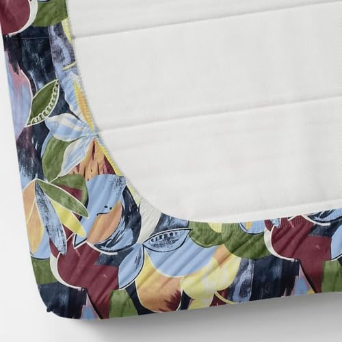 Image of Jashan Elastic King Size Fitted bedsheets with 2 Pillow Cover | King Size bedsheets | 100% Glace Cotton | Fitted bedsheet Cotton King 72 inch x 78 inch inches (Double Elastic Bedsheet, Multi-03)
