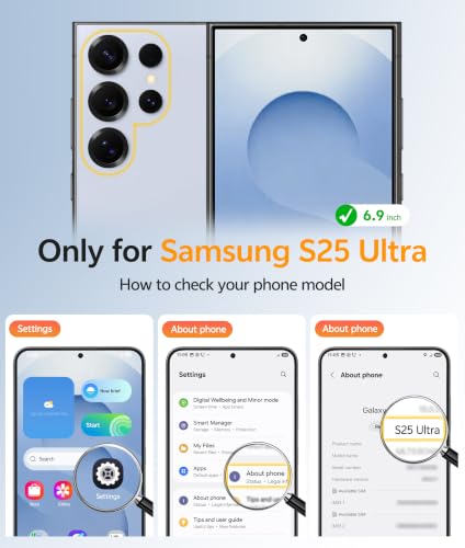 Image of FNTCASE for Samsung Galaxy S25 Ultra Case: [Fit for Magsafe] [Full Camera Protection] Translucent Matte Cases with [Screen Protector] Military Grade Shockproof Protective Phone Cover