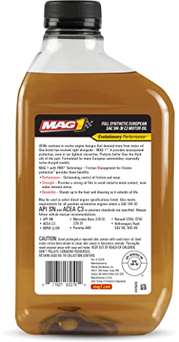 Mag 1 63278 5W-30 SM C-3 Aceite Motor Sintético 1 Quart 6 Pack miniatura 2