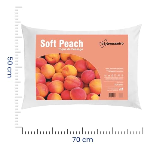 Travesseiro Toque de Pessego Para Cama Confortável 50x70cm Macio