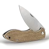 Ergonomischer Griff mit Schalen aus braunem Canvas-Micarta