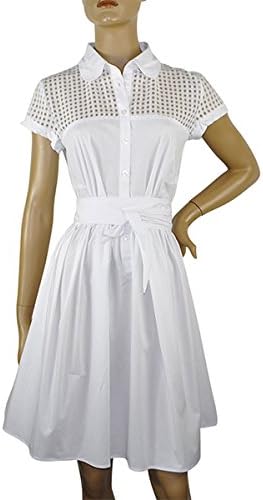 Amazon Co Jp インポート ワンピース イタリア インポート Anima Gemella メッシュ素材切替シャツワンピース 白 44 M 約11号 服 ファッション小物 Amazon Co Jp インポート ワンピース イタリア インポート Anima Gemella メッシュ素材切替シャツワンピース 白 44 M 約11号 服 ファッション小物
