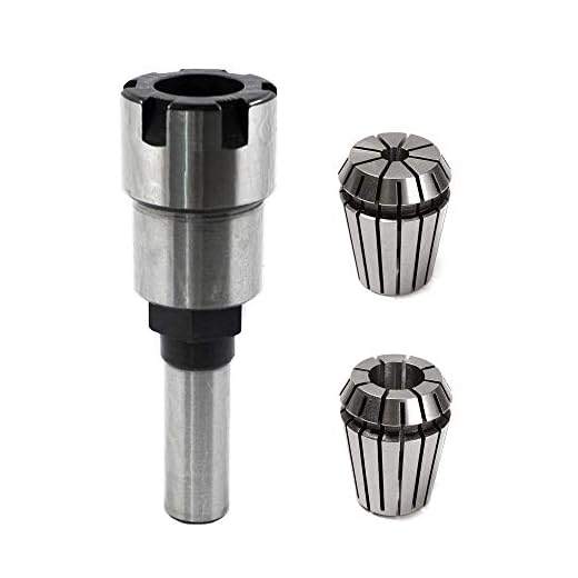 Yakamoz New Design 1/2 Inch Shank Router Collet Extension Chuck Converter Adapter, Extends The Router Bit an Additional 2-1/4", Convert 1/2-Inch & 1/4-Inch Shank Bits