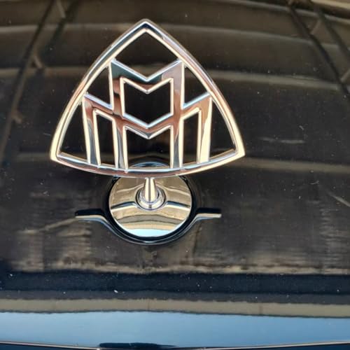 Image of Hood Ament for Maybach Hood Emblem Badge for S400 S450 S500 S550 S560 S580 S600 S650 S Class W221 W222 W223 Accessories, Silver, MAB168