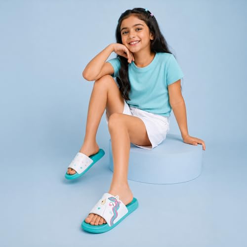 Image of URJO unisex-child Urjo Fandom Kid's Sliders /Slippers Lightweight Super Flexible Stylish Dailywear Sliders /Slippers Boy's & Girl's Slipper