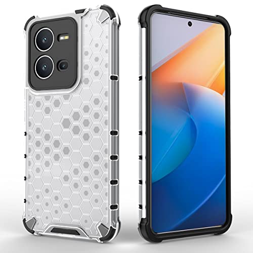 Image of Glasgow Back Case Cover Compatible with [ Vivo V25 5G ] (Stylish Design) - Transparent