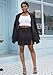 LROSEY Women Skirt Suit Sets 2 Piece Outfits Blazer Jacket High Waisted Mini Skirts Suits for Casual Business Teacher Black