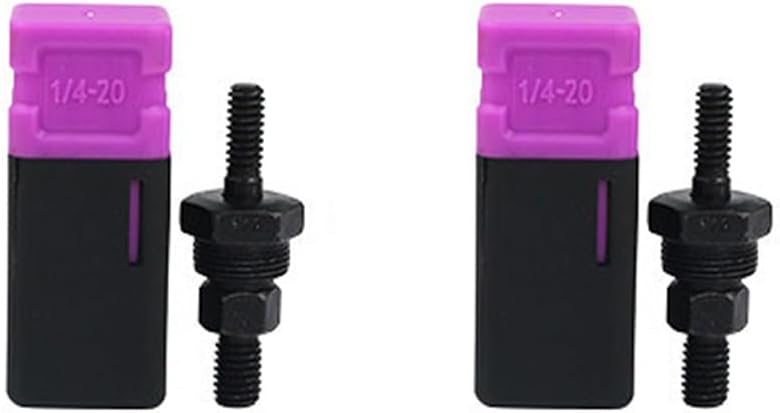 2PCS Rivet Nut Gun Mandrel and Nose Piece Accessary, 1/4-20 Rivet Nut Tool Tip Steel Replacement Mandrel for Hand Rivet Nut Tool Spare Part