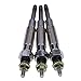 JEENDA 3 pcs Glow Plug 30666-57301 30666-57302 Compatible with Mitsubishi K2B K2C K3A K3B K3C K3D K3E K3F K3H K3M