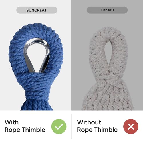 Image of SUNCREAT Hammock Replacement for Stand, Double Hammock Without Stand, Ocean Stripes